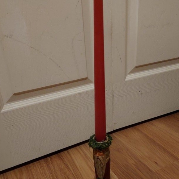 KURT S ADLER RESIN OLD WORLD STYLE SANTA CLAUS 8.5" CANDLESTICK HOLDER - Picture 2 of 10